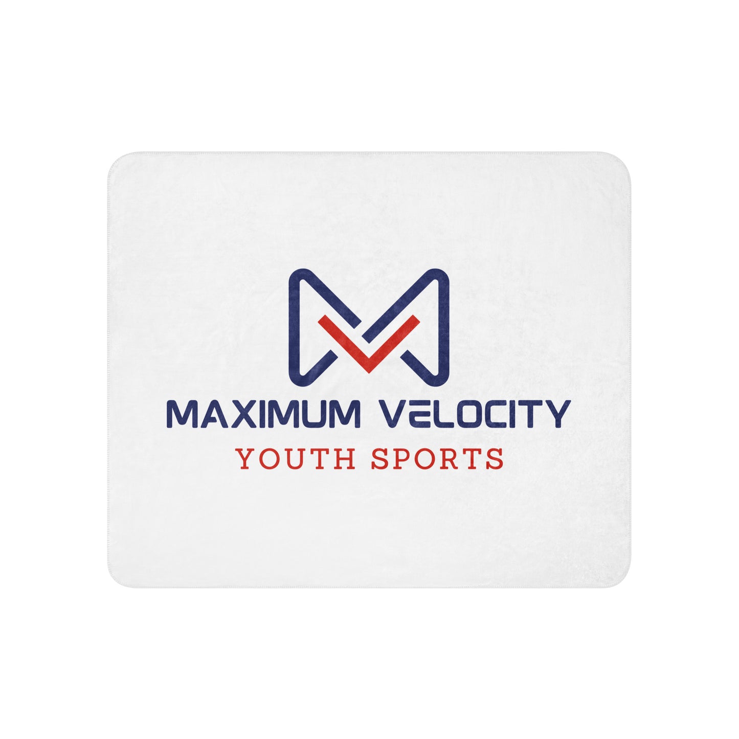 Sherpa Blanket | Maximum Velocity Youth Sports | Emblem Logo