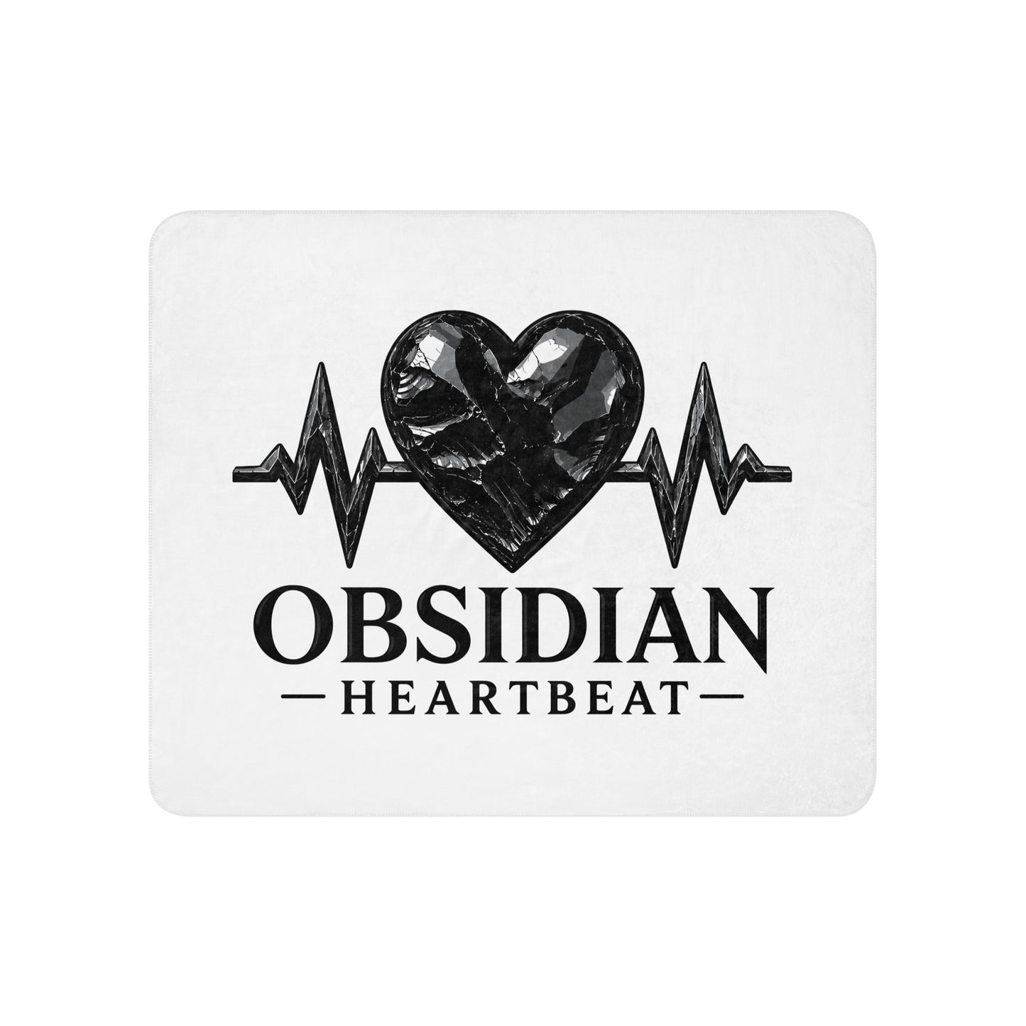 Sherpa Blanket | Obsidian Heartbeat | Pulse Athletics Logo
