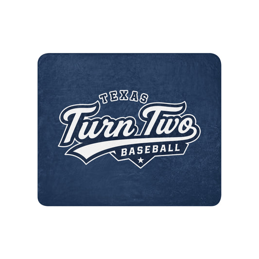 Sherpa Blanket | Texas Turn Two Baseball | Athletics Logo