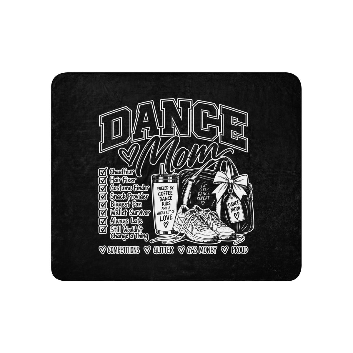 Sherpa Blanket | Dance Life | Mom Crest Logo