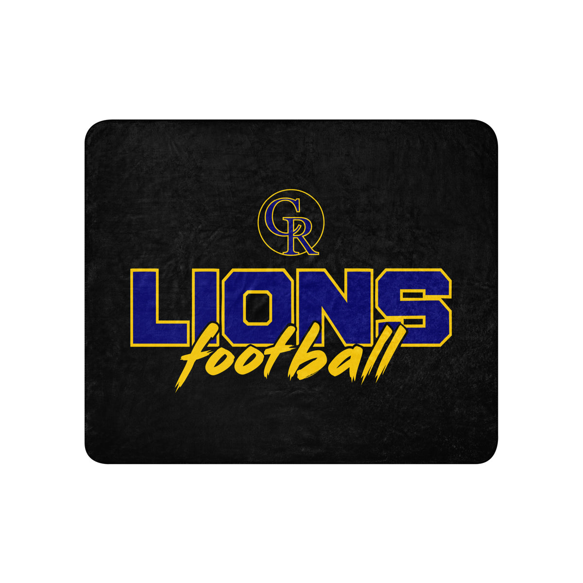 Sherpa Blanket | Chestnut Ridge Lions Football | Vanguard Logo