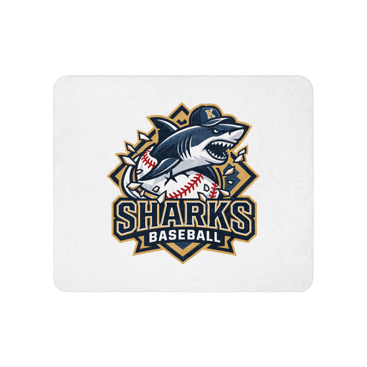 Sherpa Blanket | Sharks Diamond Sports | Valor Logo