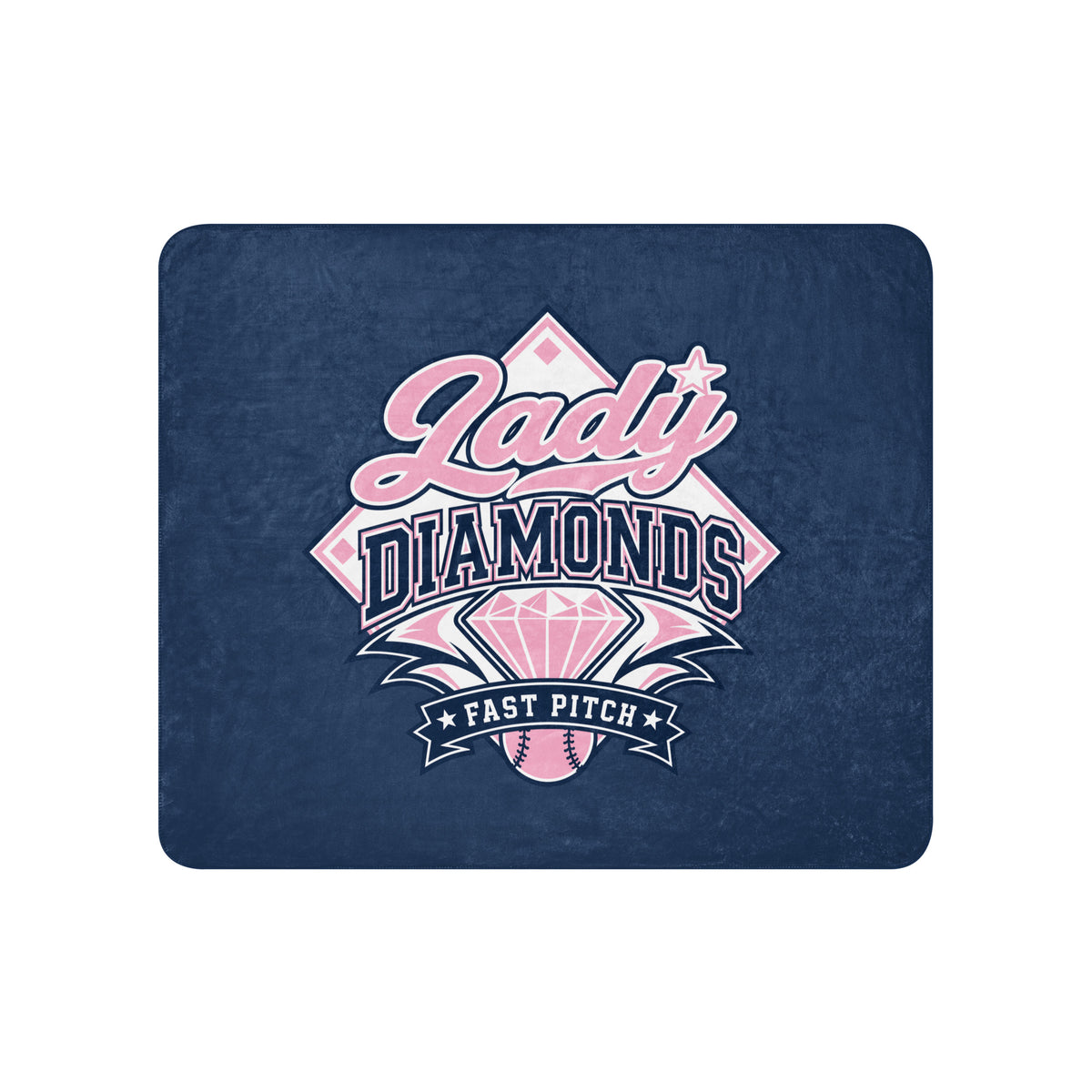 Sherpa Blanket | Lady Diamonds | Emblem Logo
