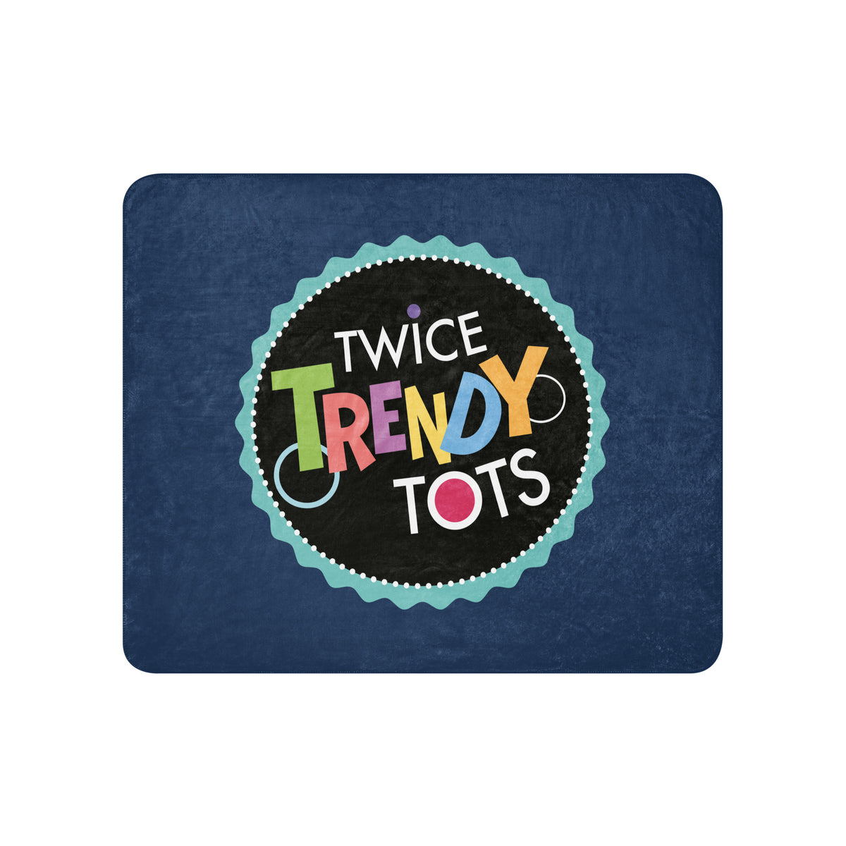 Sherpa Blanket | Twice Trendy Tots | Badge Logo