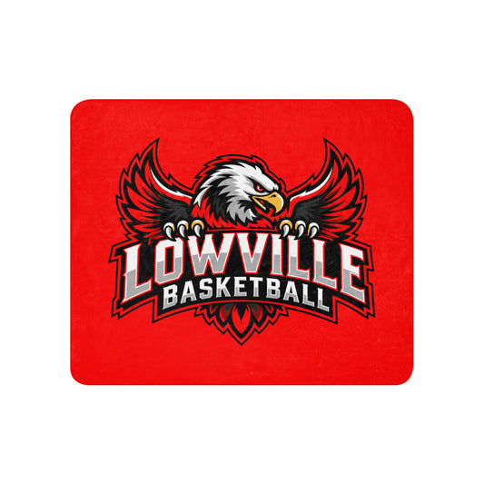 Sherpa Blanket | Lowville Girls Basketball | Emblem Logo
