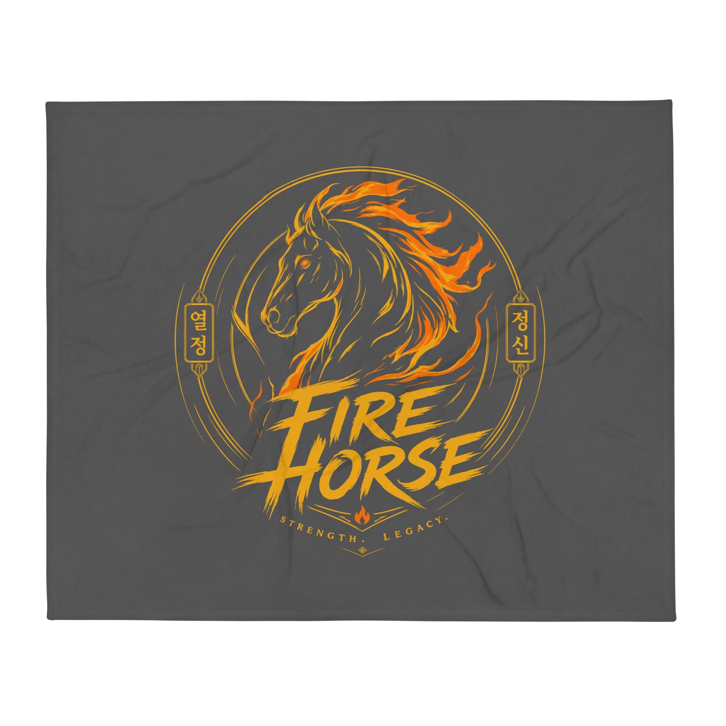 Throw Blanket | Fire Horse Masters | Vanguard Logo