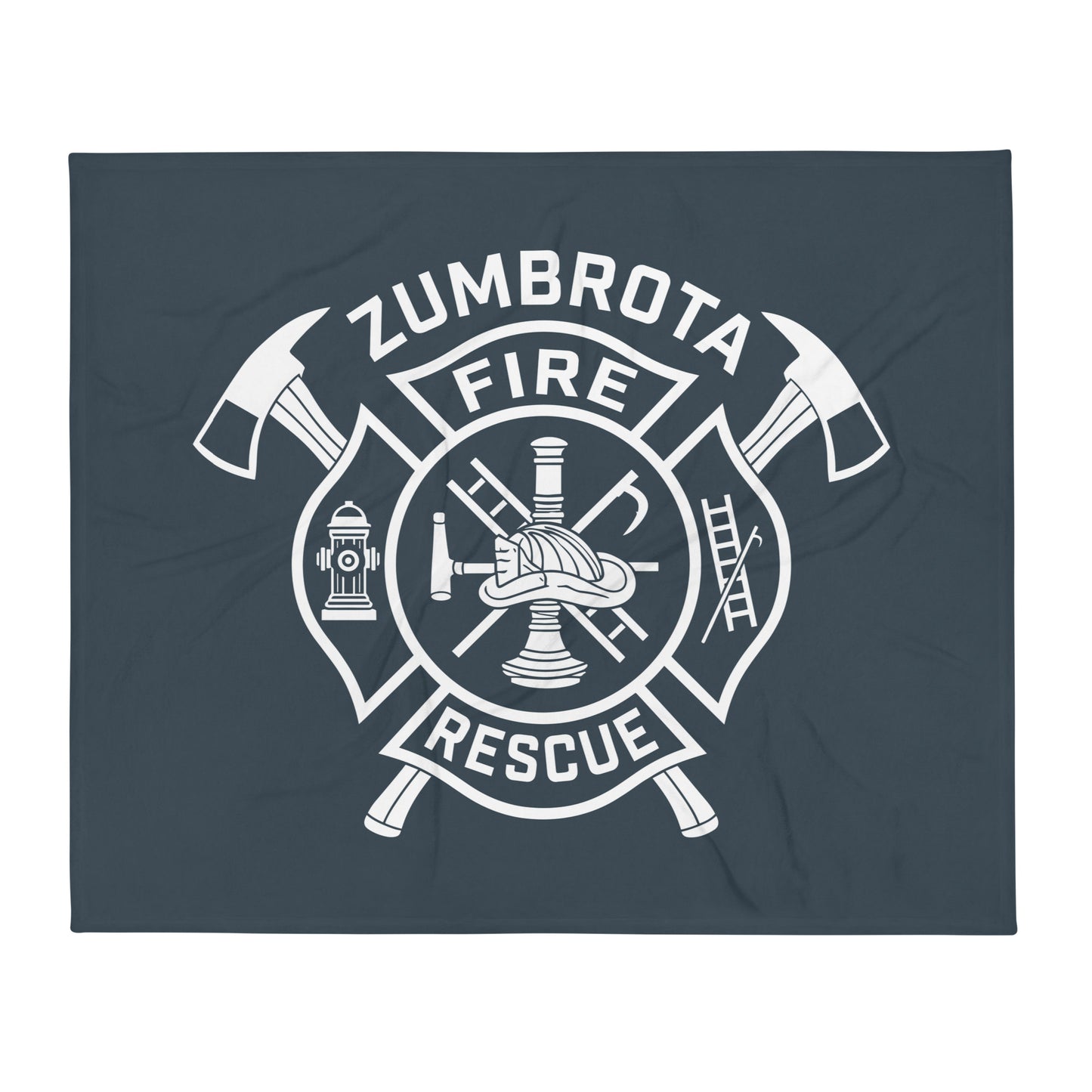 Throw Blanket | Zumbrota Fire Department | Crest Logo