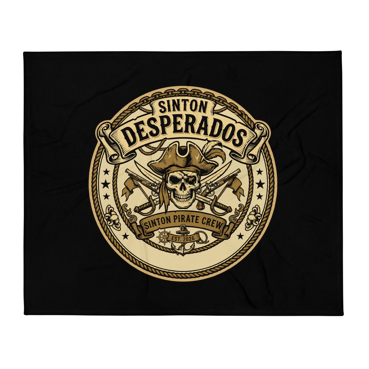 Throw Blanket | Sinton Desperados Baseball | Badge Logo