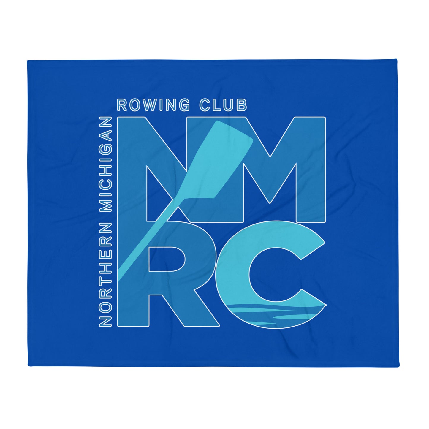 Throw Blanket | Northern Michigan Rowing | Modern Script Logo