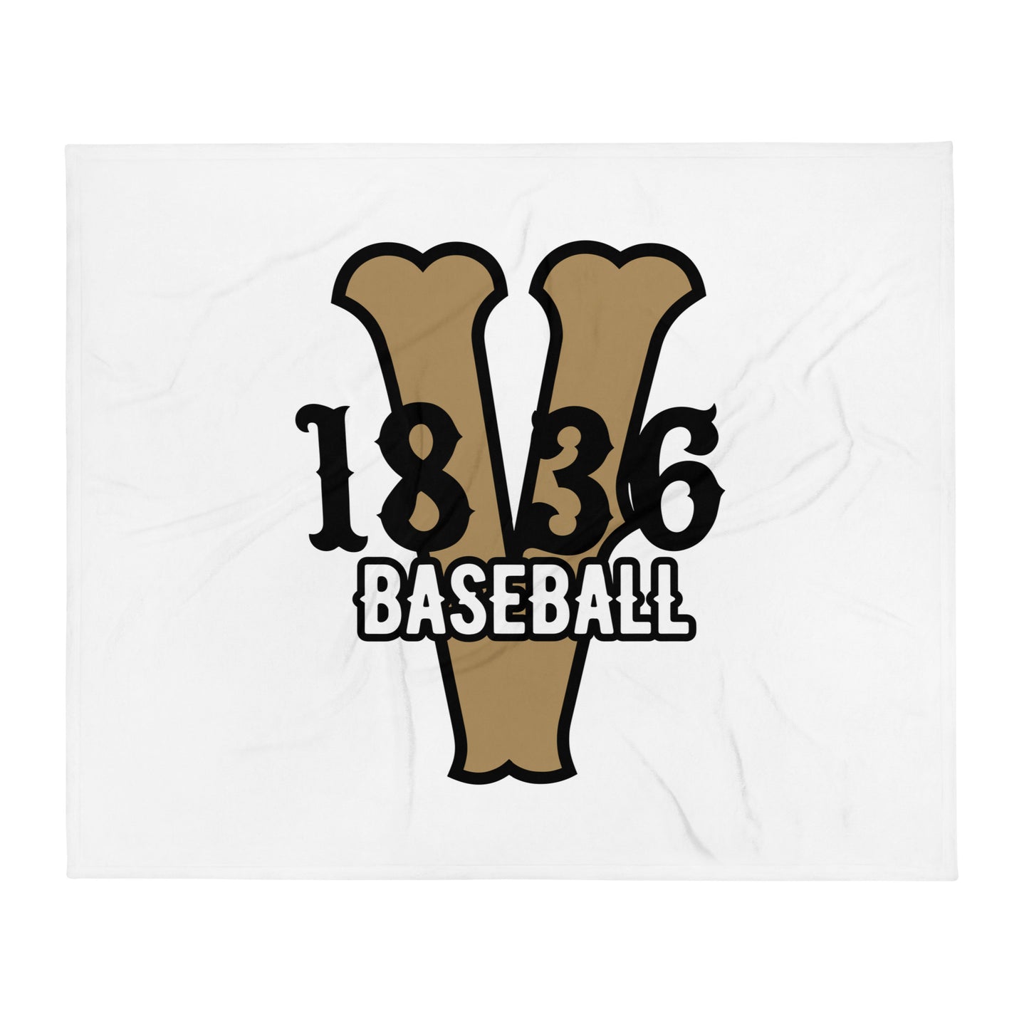 Throw Blanket | 1836 Volunteers Baseball | Crest Logo