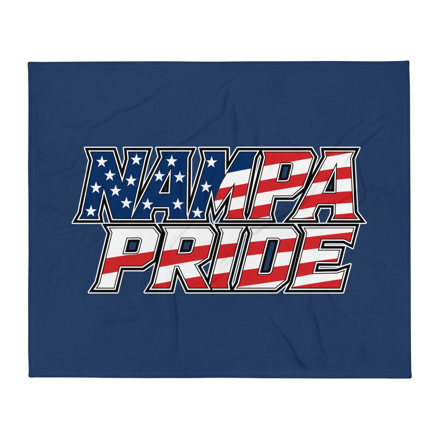 Throw Blanket | Nampa Pride | Modern Script Logo