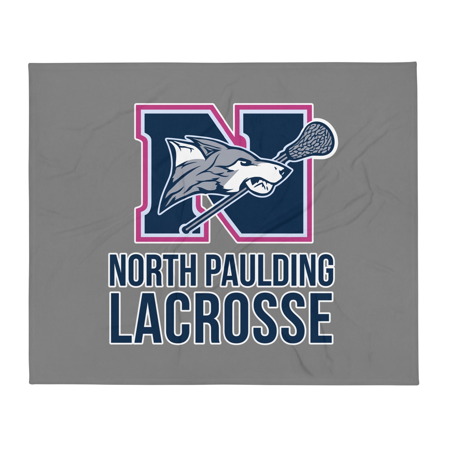 Throw Blanket | North Paulding Lacrosse | Vanguard Logo