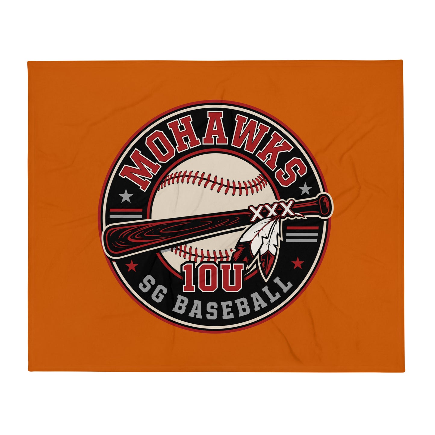 Throw Blanket | Mohawks | Athletics Logo