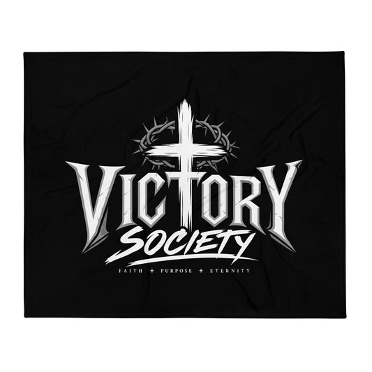 Throw Blanket | Victory Society | Valor Heritage Alliance Logo