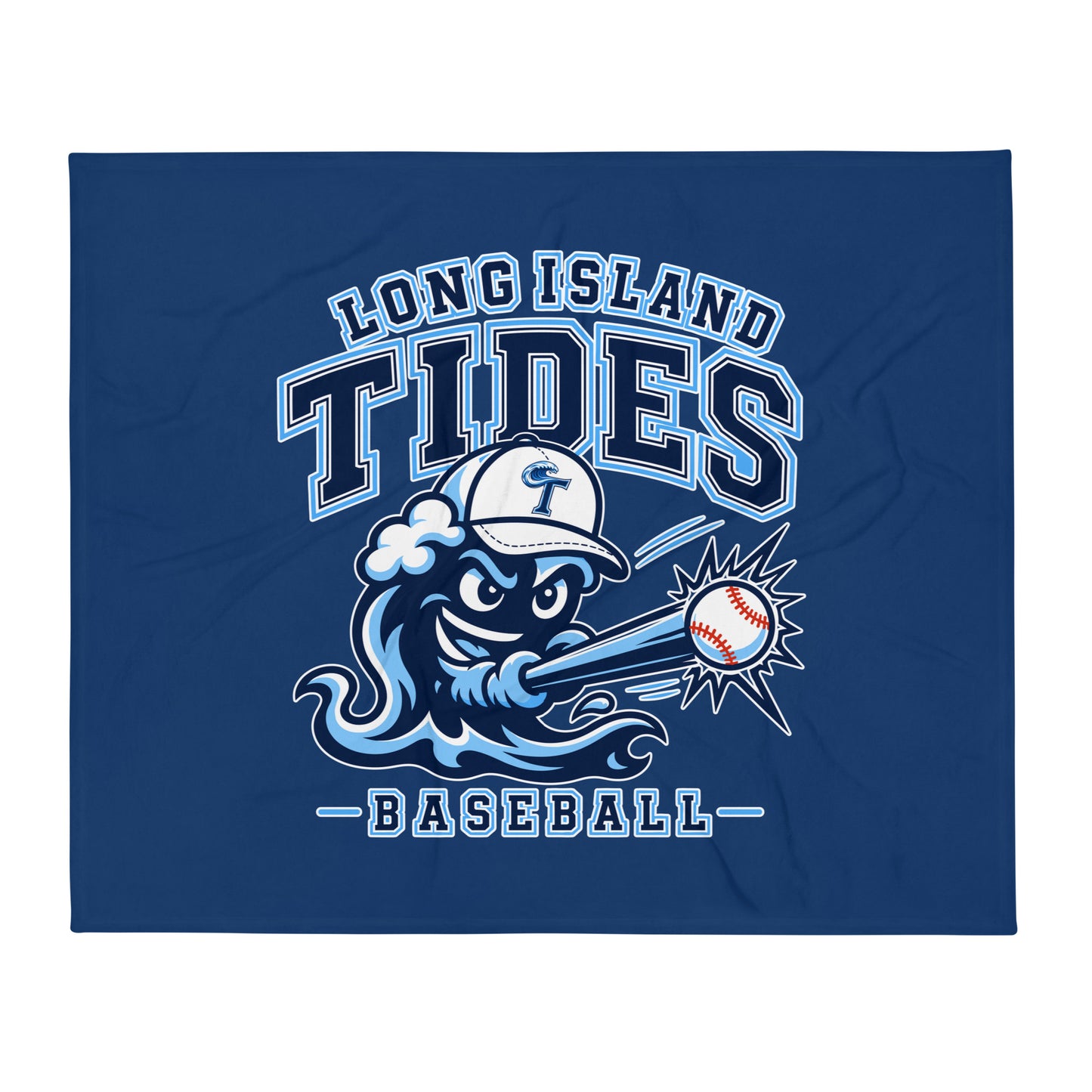 Throw Blanket | Long Island Tides Baseball | Valor Logo