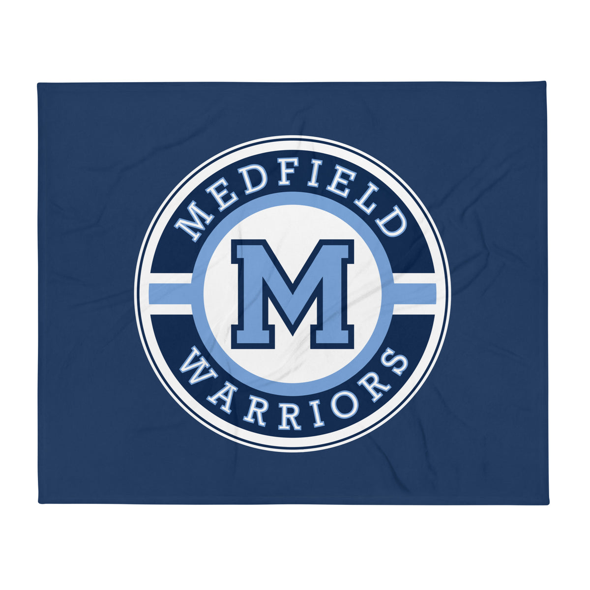 Throw Blanket | Medfield Softball | Badge Logo