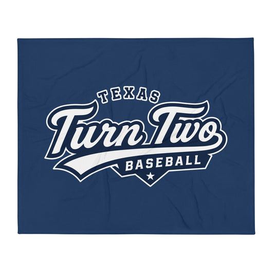 Throw Blanket | Texas Turn Two Baseball | Athletics Logo