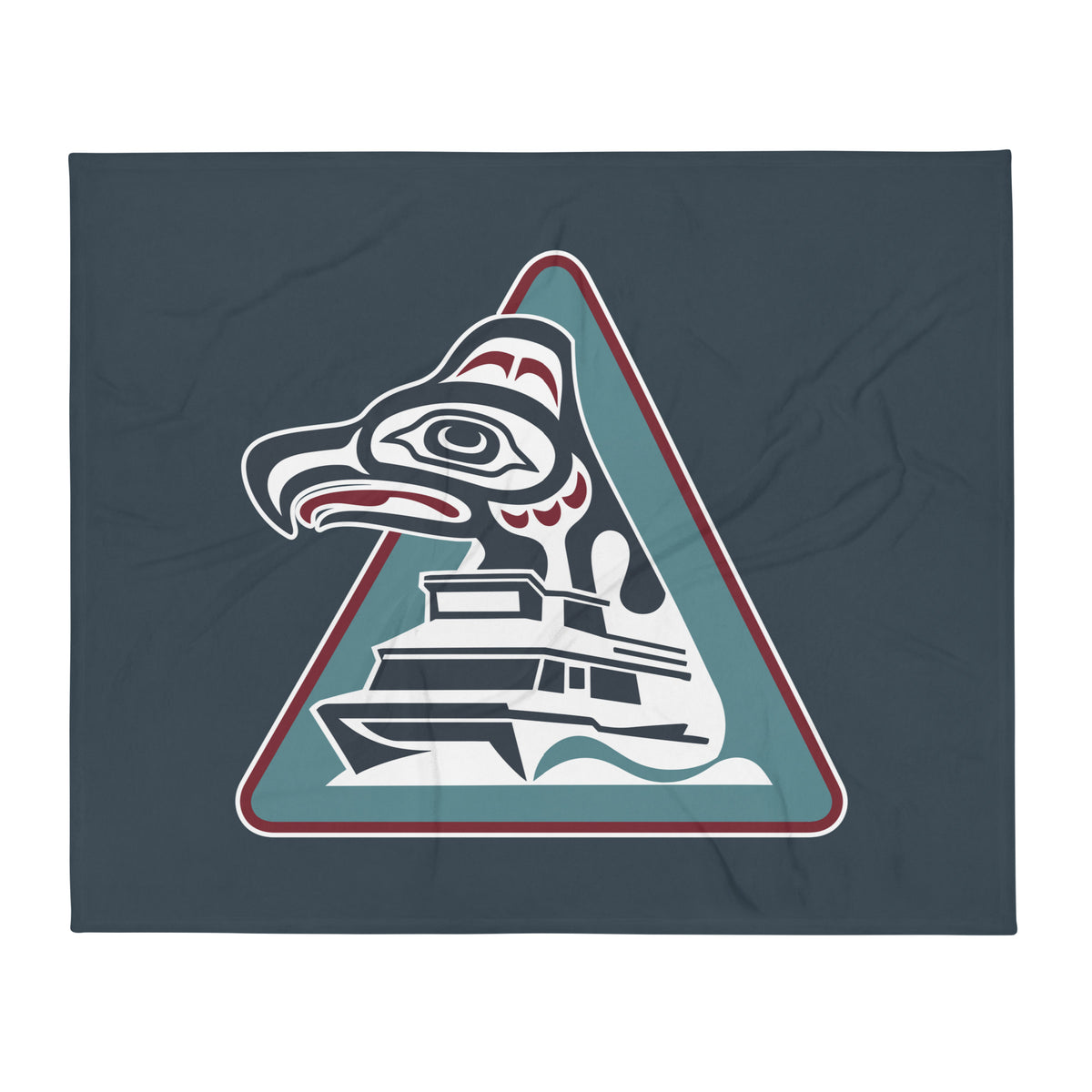Throw Blanket | Allen Marine | Vanguard Logo