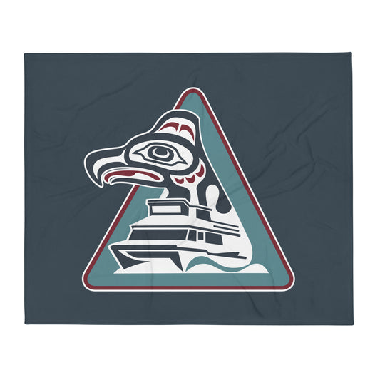 Throw Blanket | Allen Marine | Vanguard Logo