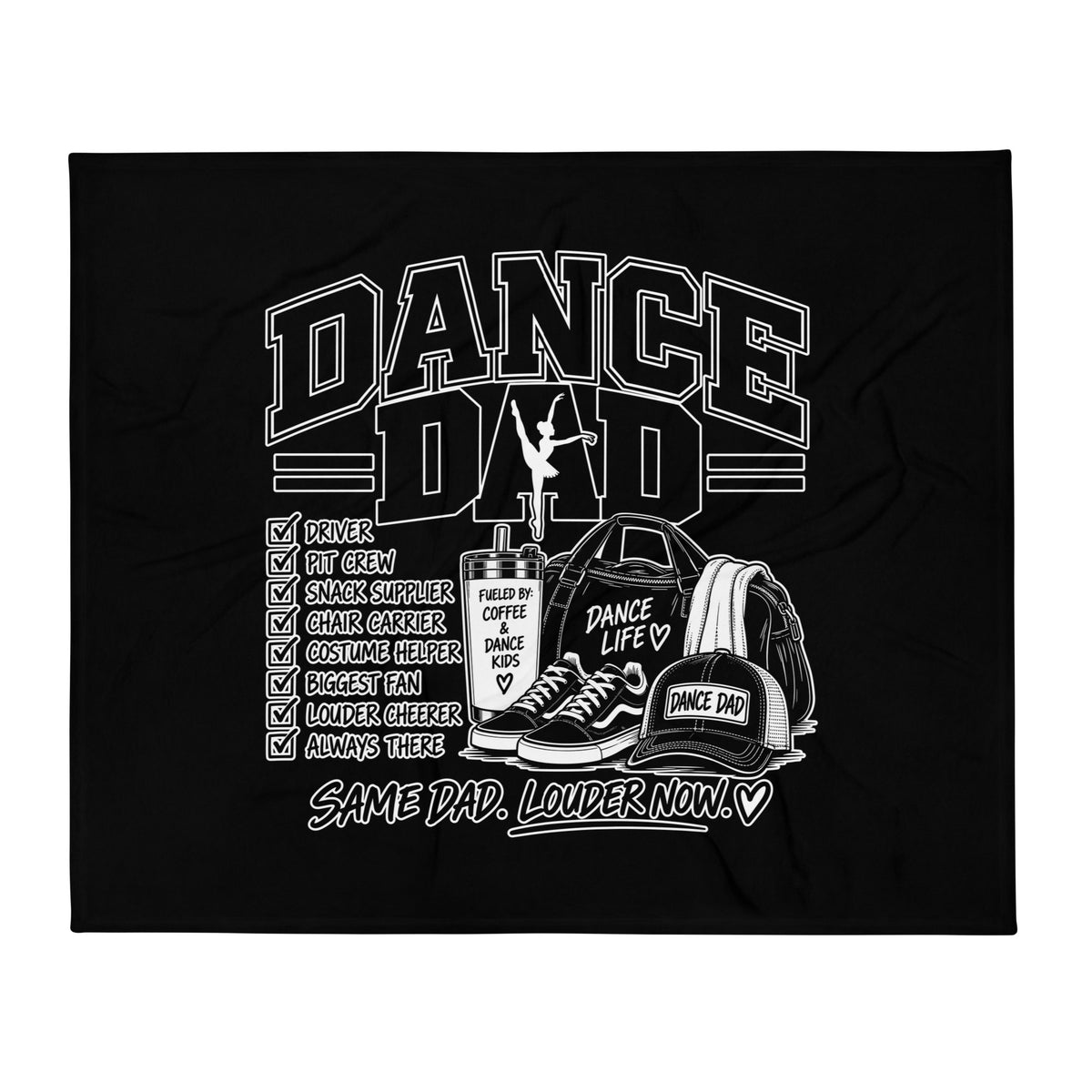 Throw Blanket | Dance Life | Dad Crest Logo