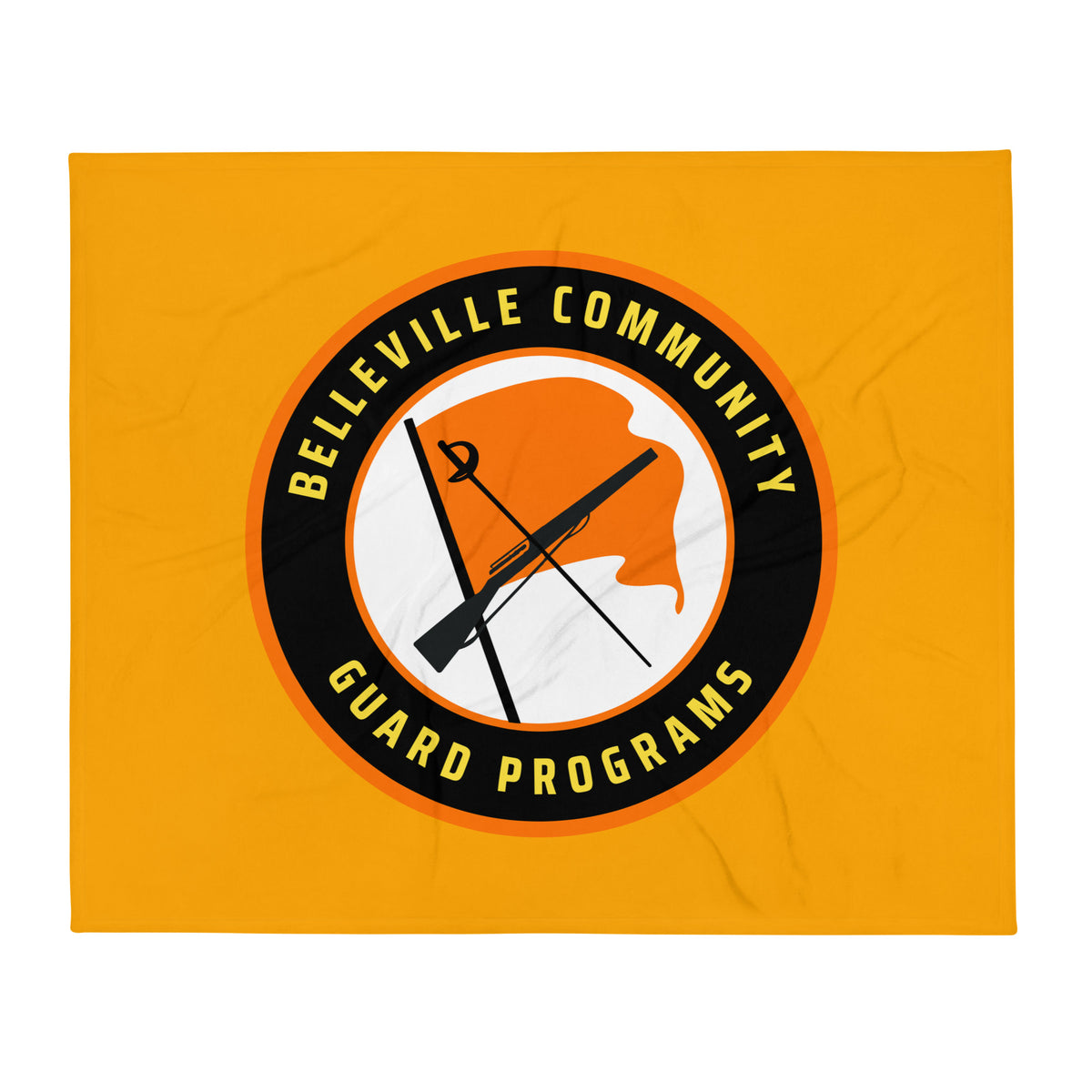 Throw Blanket | Belleville Community Guard Programs | Badge Logo