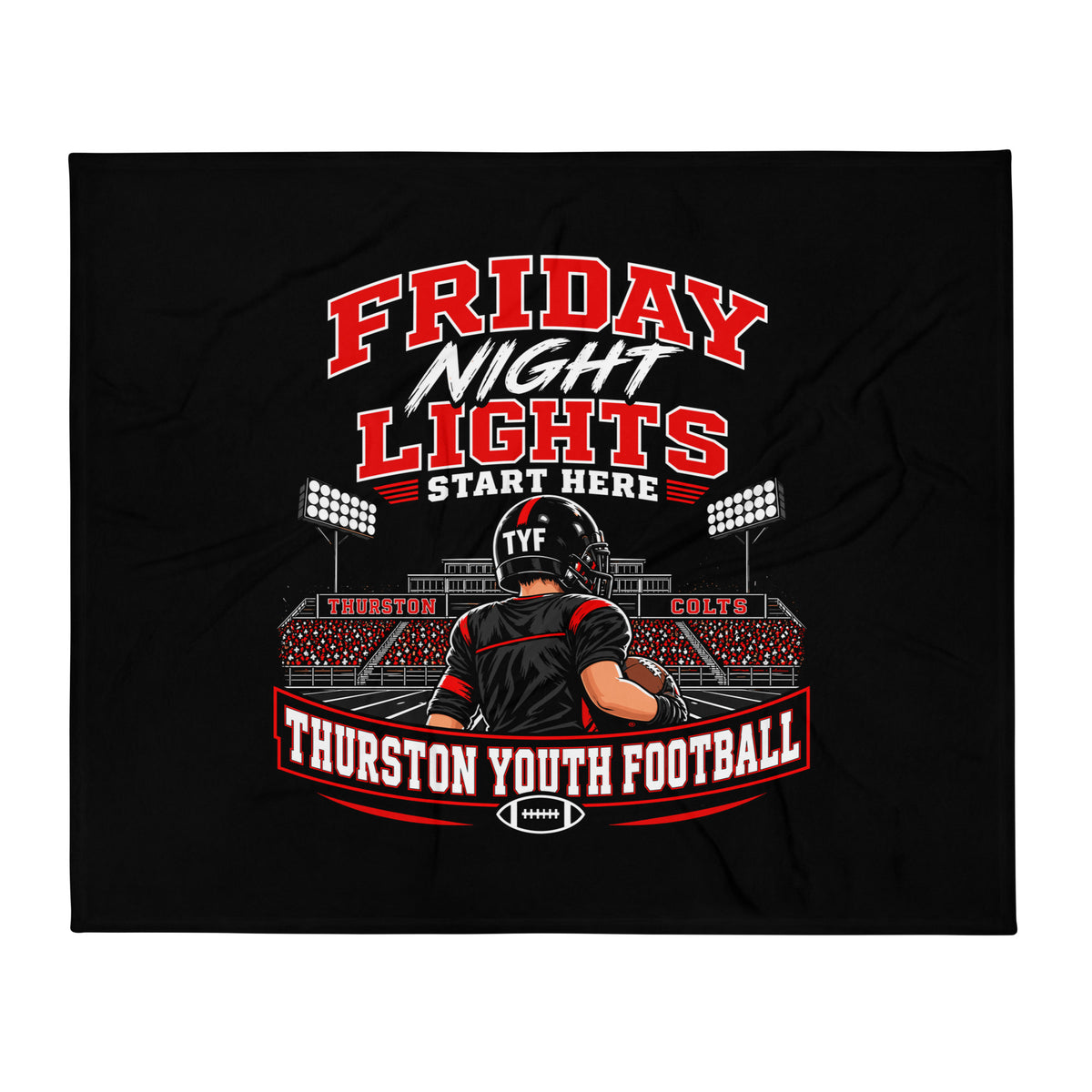 Throw Blanket | Thurston Youth Football | Vanguard Logo