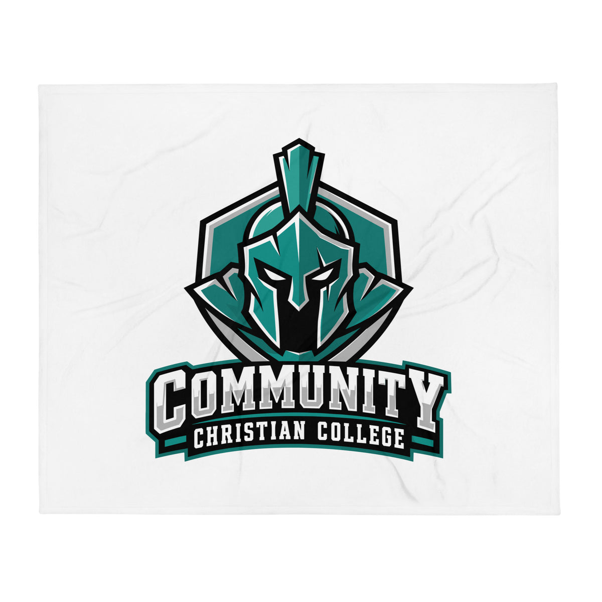Throw Blanket | Community Christian College | Vanguard Athletic Logo