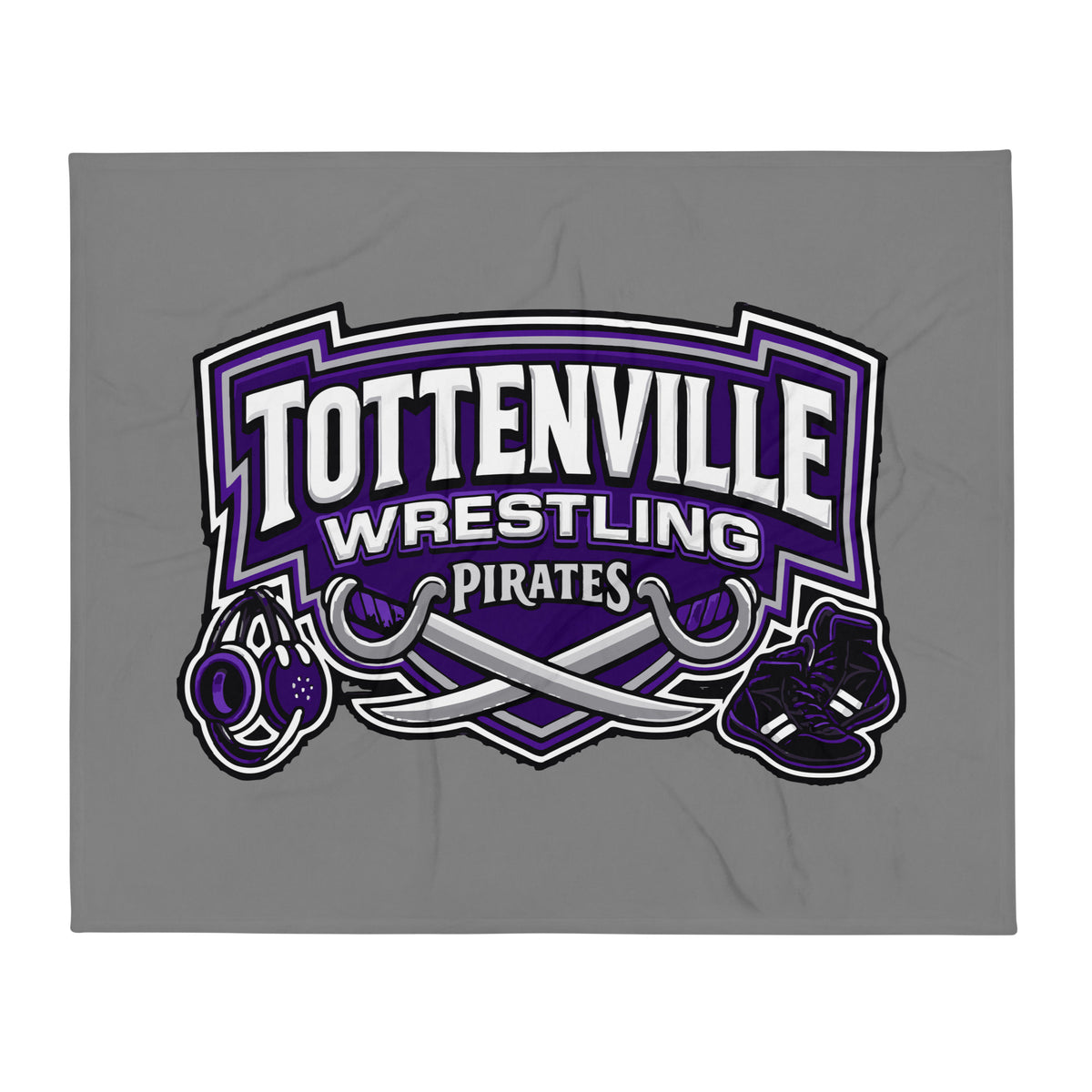 Throw Blanket | Tottenville wrestling club | Vanguard Logo