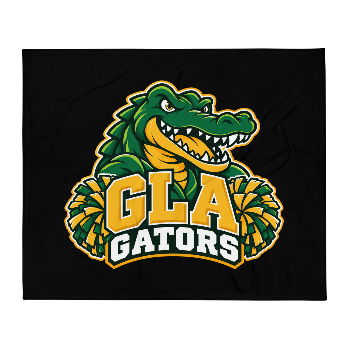 Throw Blanket | GLA Gators Cheer Team | Apex Gators Elite Logo