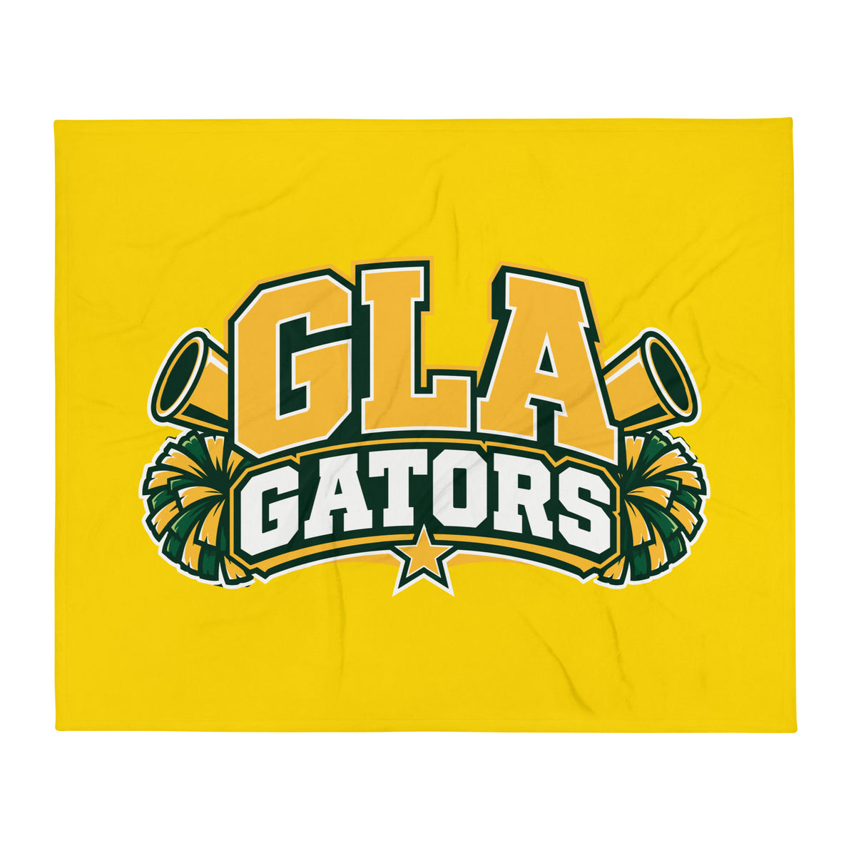 Throw Blanket | GLA Gators Cheer Team | Crest Logo