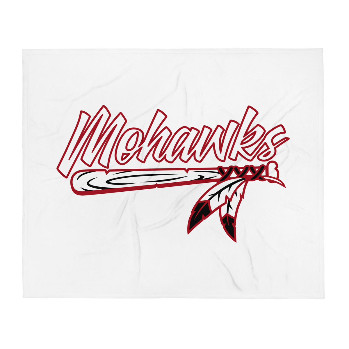 Throw Blanket | Mohawks Baseball 8u | Emblem Logo