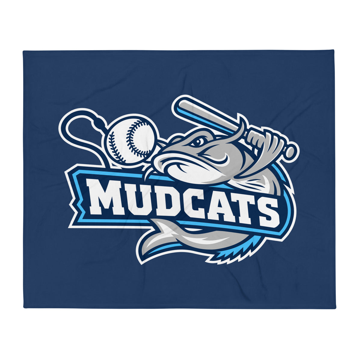 Throw Blanket | Geneseo Mudcats | Crest Logo