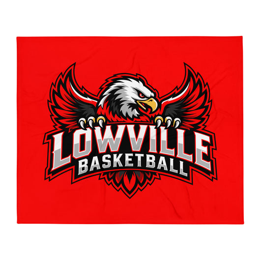 Throw Blanket | Lowville Girls Basketball | Emblem Logo