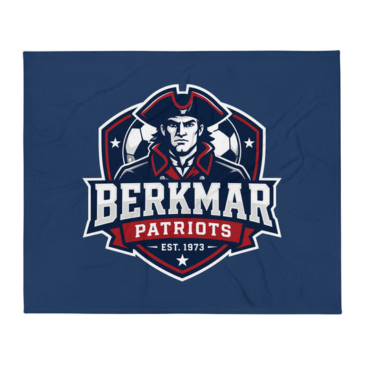 Throw Blanket | Berkmar High School Soccer | Shield Logo