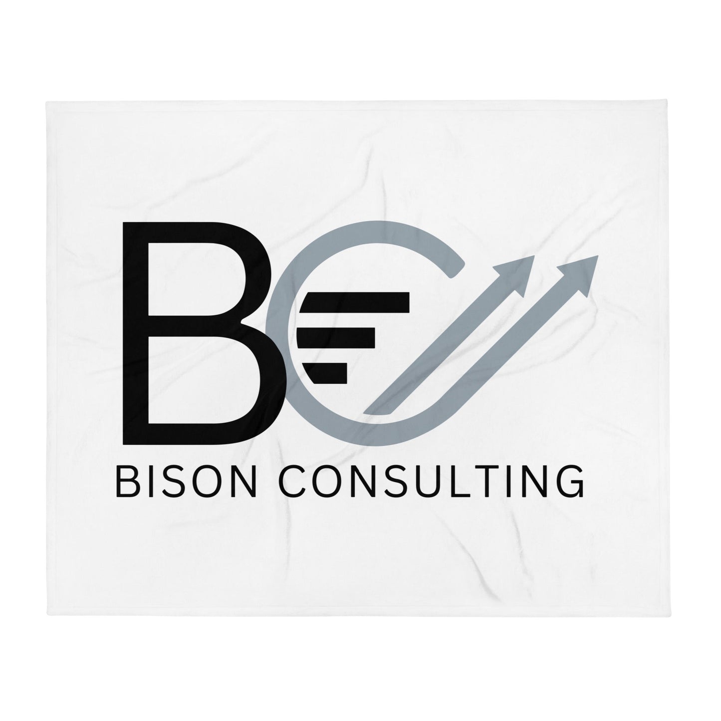 Throw Blanket | Bison Consulting | BC Crest Logo