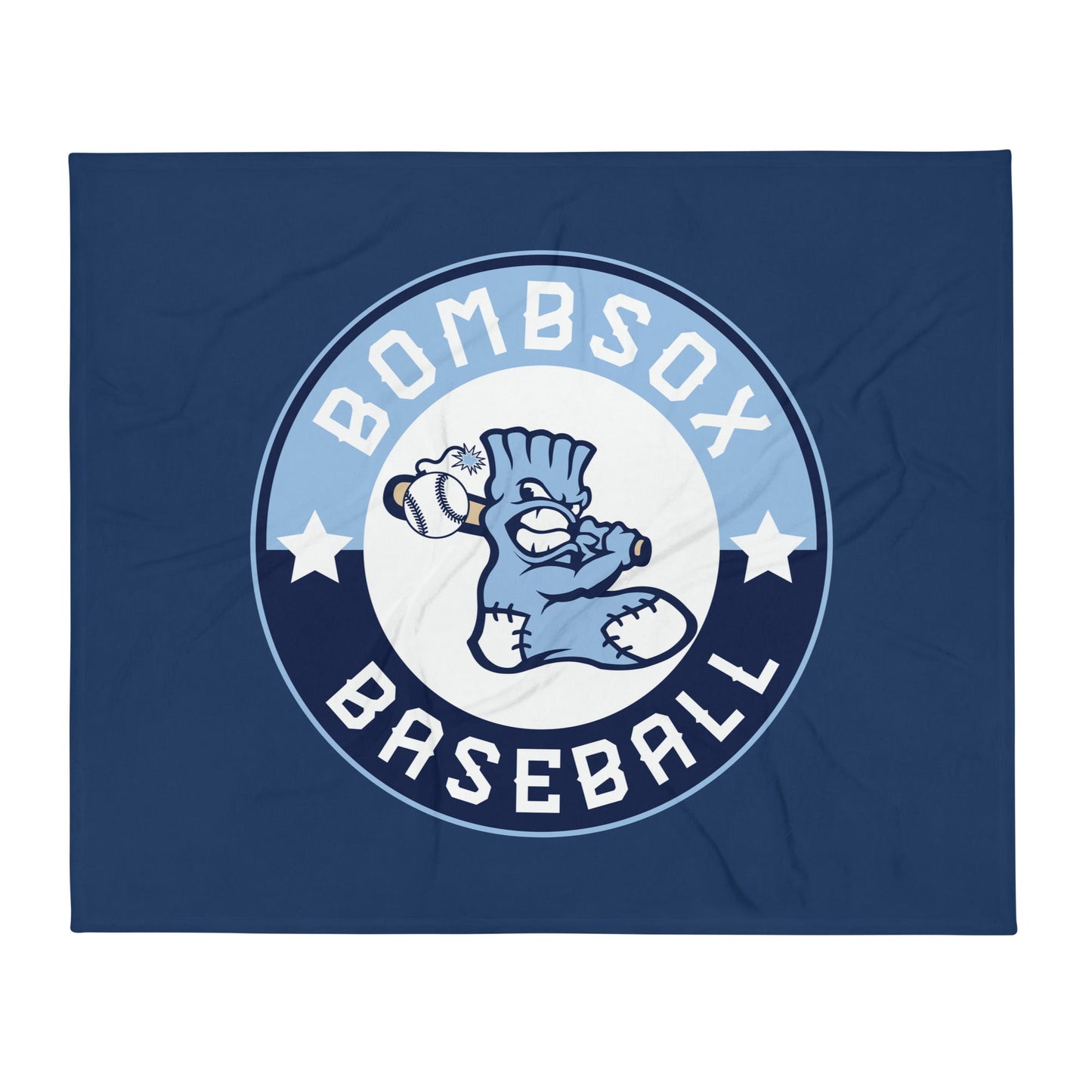 Throw Blanket | BombSox Baseball | Badge Logo