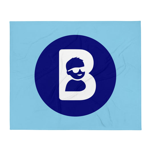 Throw Blanket | Brave Like Ben | Badge Logo