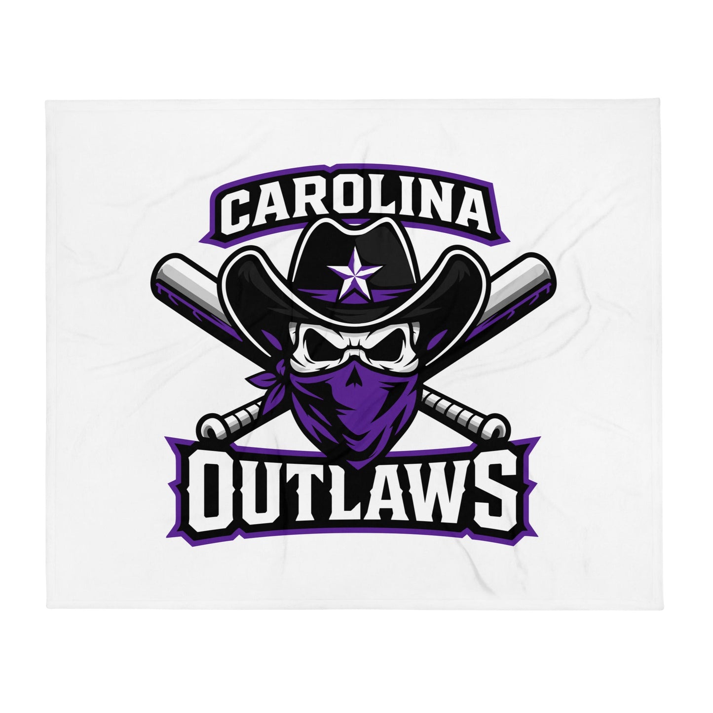 Throw Blanket | Carolina Outlaws Baseball | Crest Logo