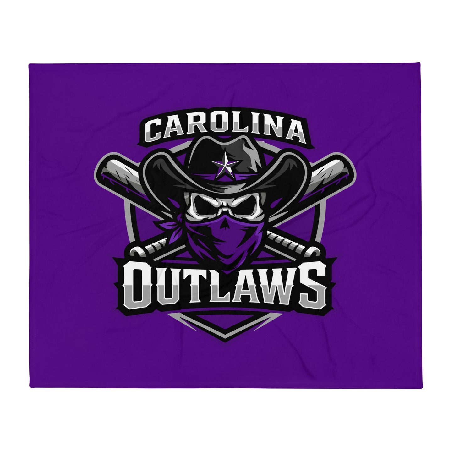 Throw Blanket | Carolina Outlaws Baseball | Shield Logo