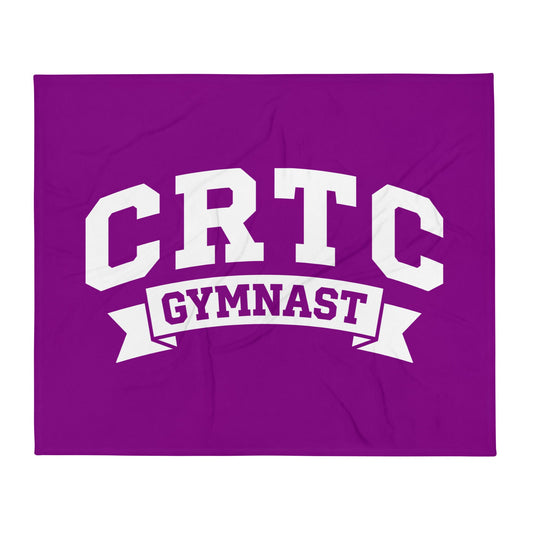 Throw Blanket | Catch & Release Tumble & Cheer Club | Gymnast Logo