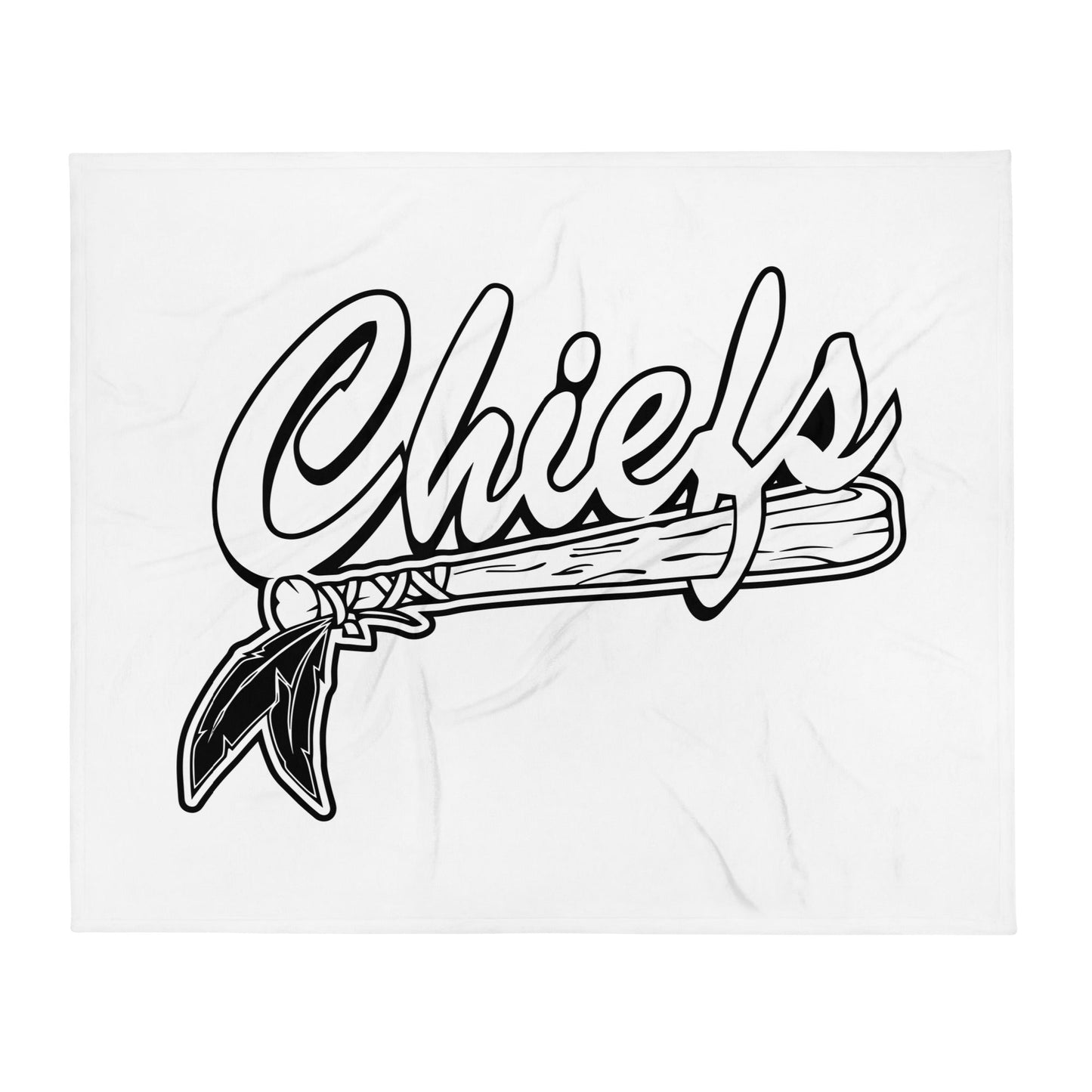 Throw Blanket | Connetquot Chiefs | Letter Crest Logo