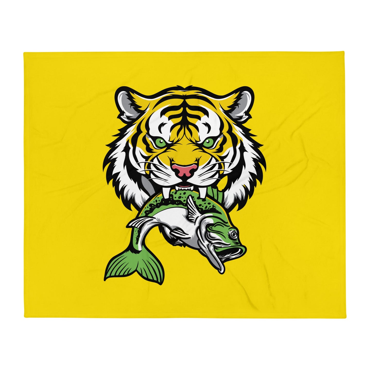 Throw Blanket | DeKalb Fishing Team | Mascot Logo