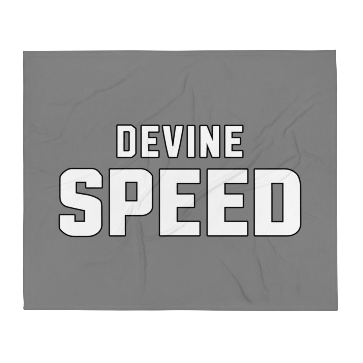 Throw Blanket | Devine Speed | Script Logo