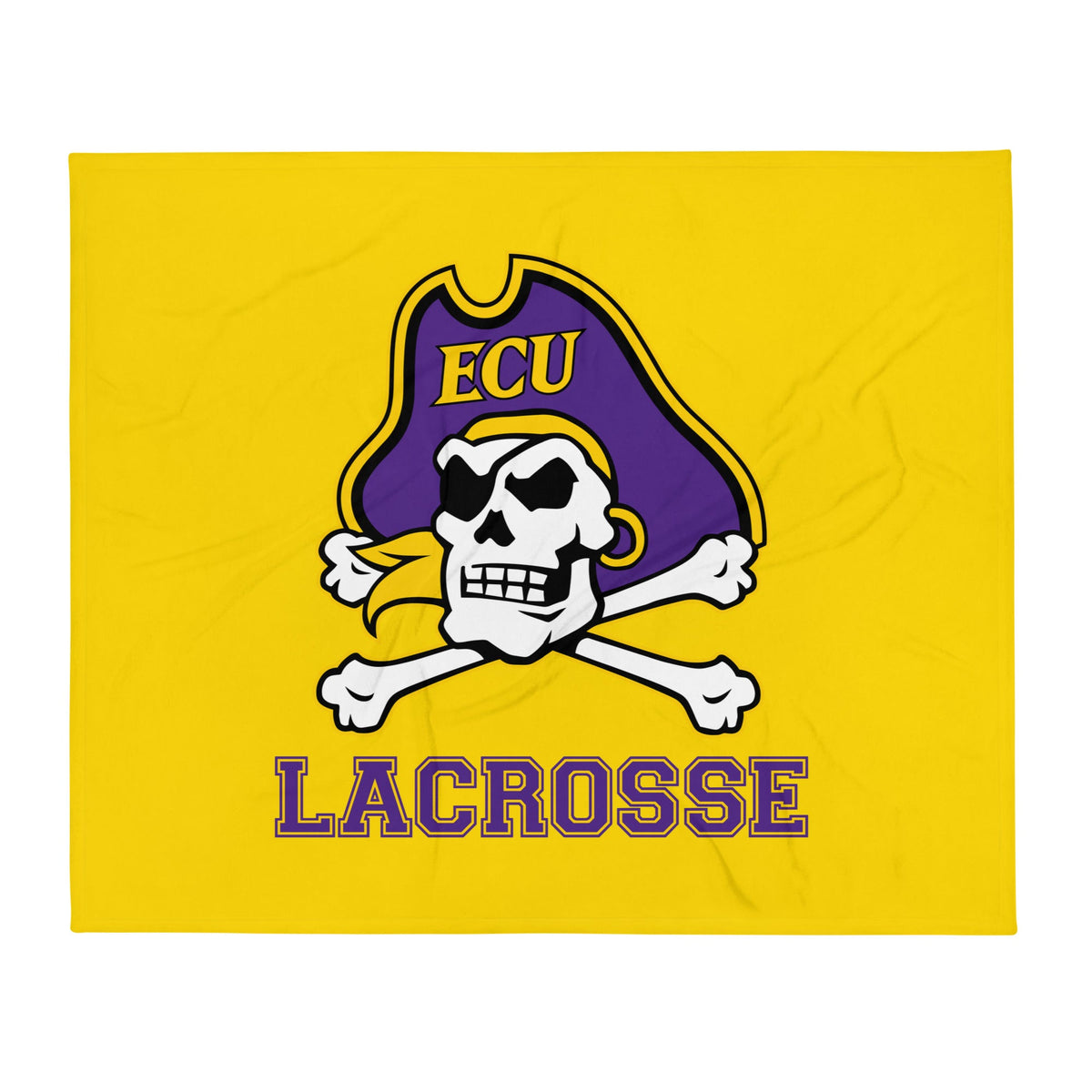 Throw Blanket | ECU Club Womens Lacrosse | Ironclad Corsairs Logo