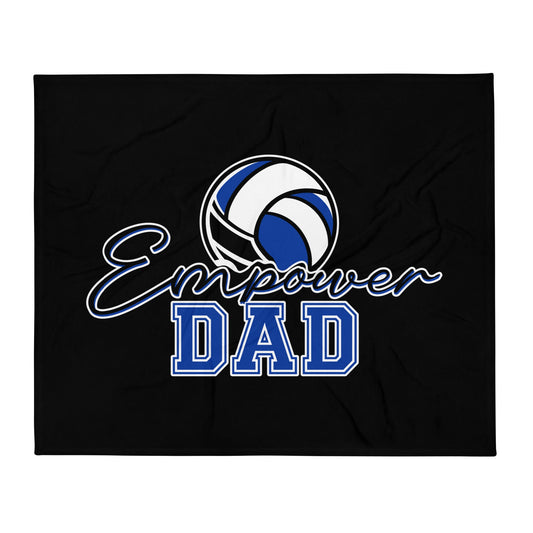 Throw Blanket | Empower Volleyball Club | Dad Crest Logo