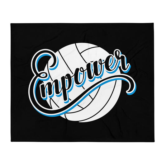 Throw Blanket | Empower Volleyball Club | Emblem Logo