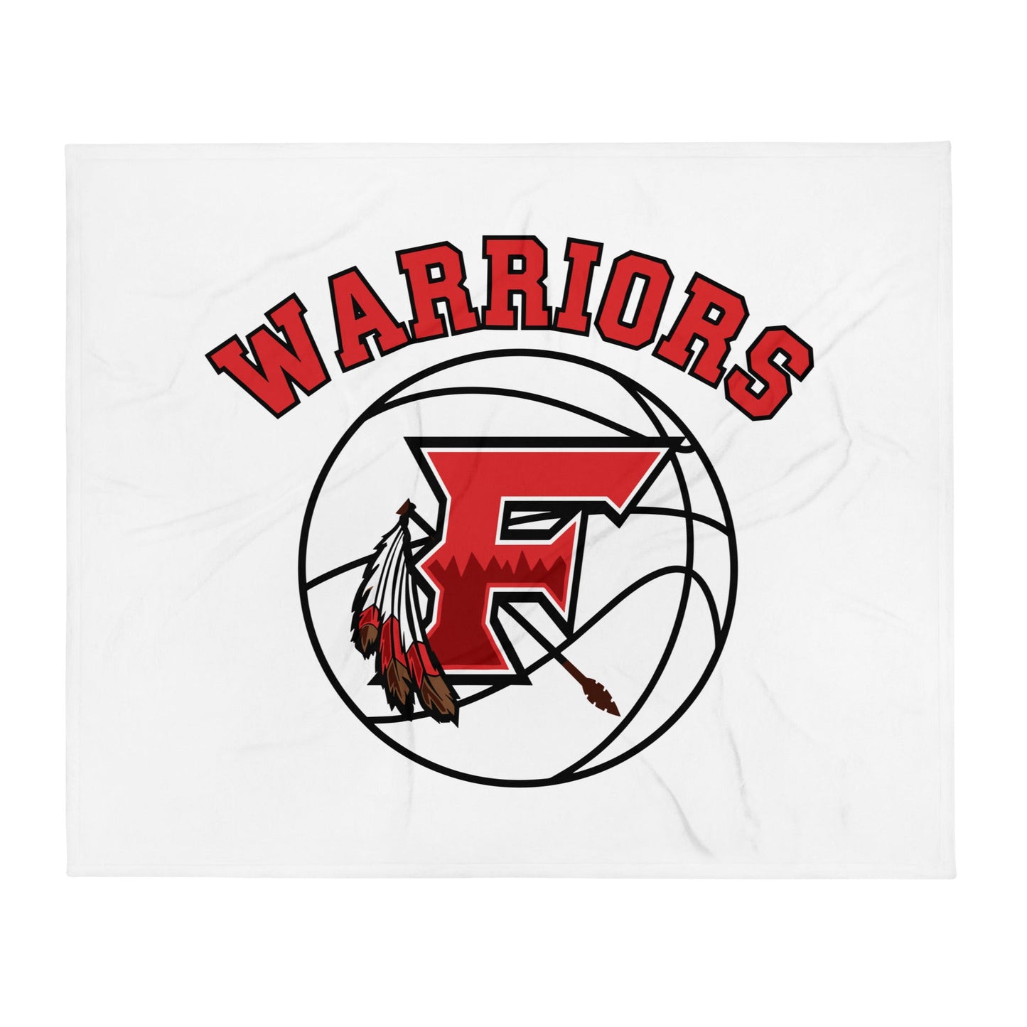 Throw Blanket | Fallbrook Basketball | Warriors Logo