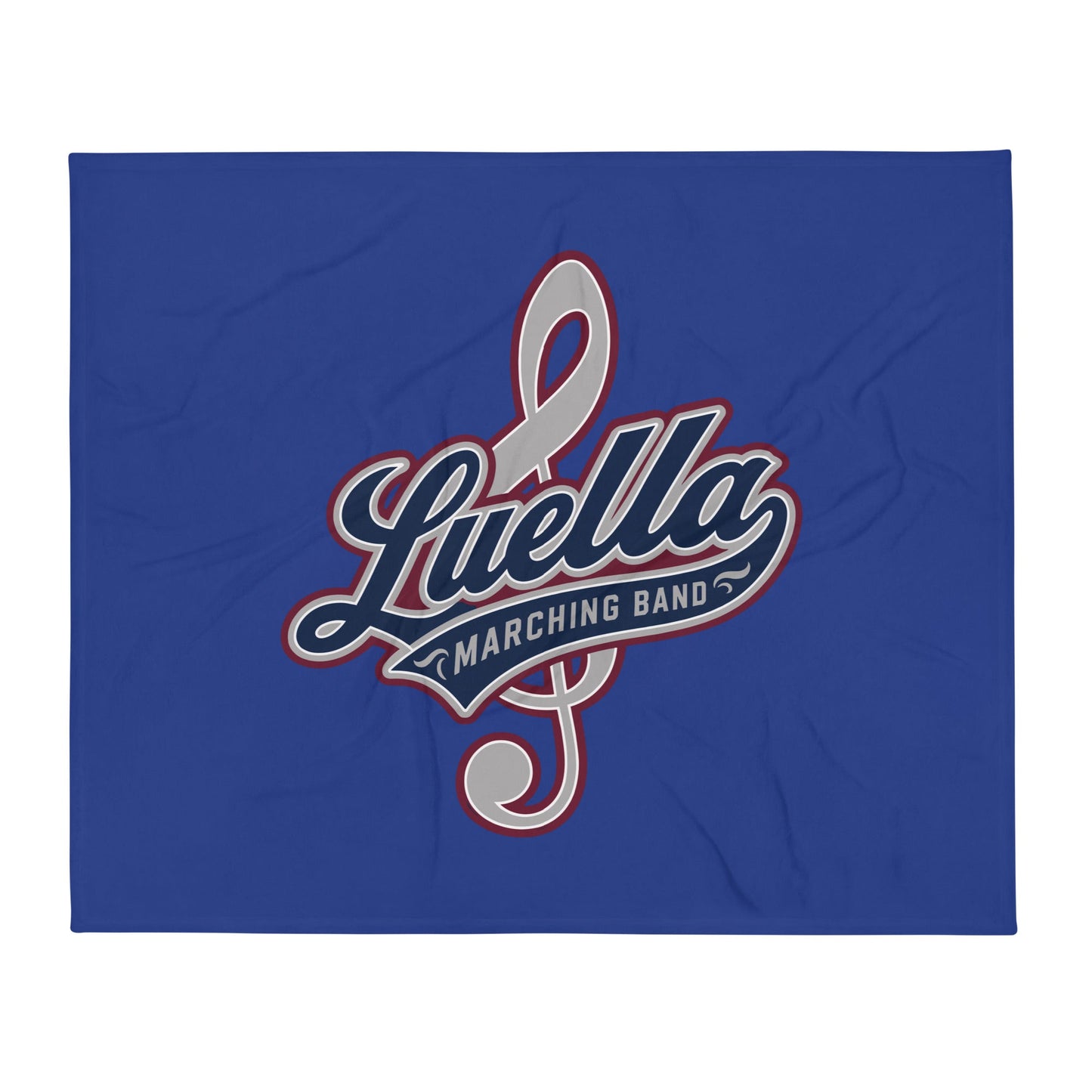 Throw Blanket | Luella High School Marching Band | Crest Logo
