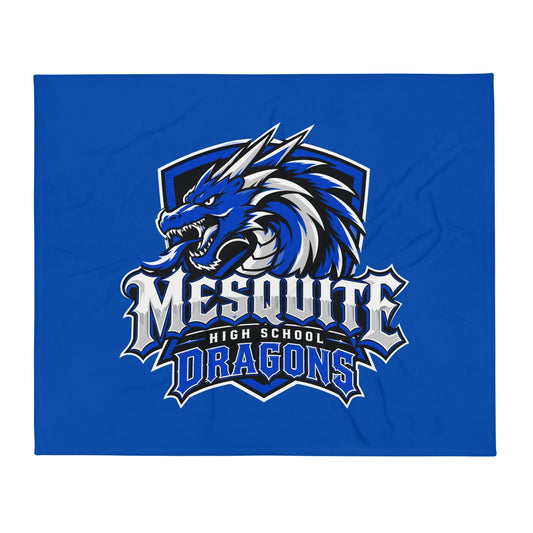 Throw Blanket | Mesquite High School | Emblem Logo