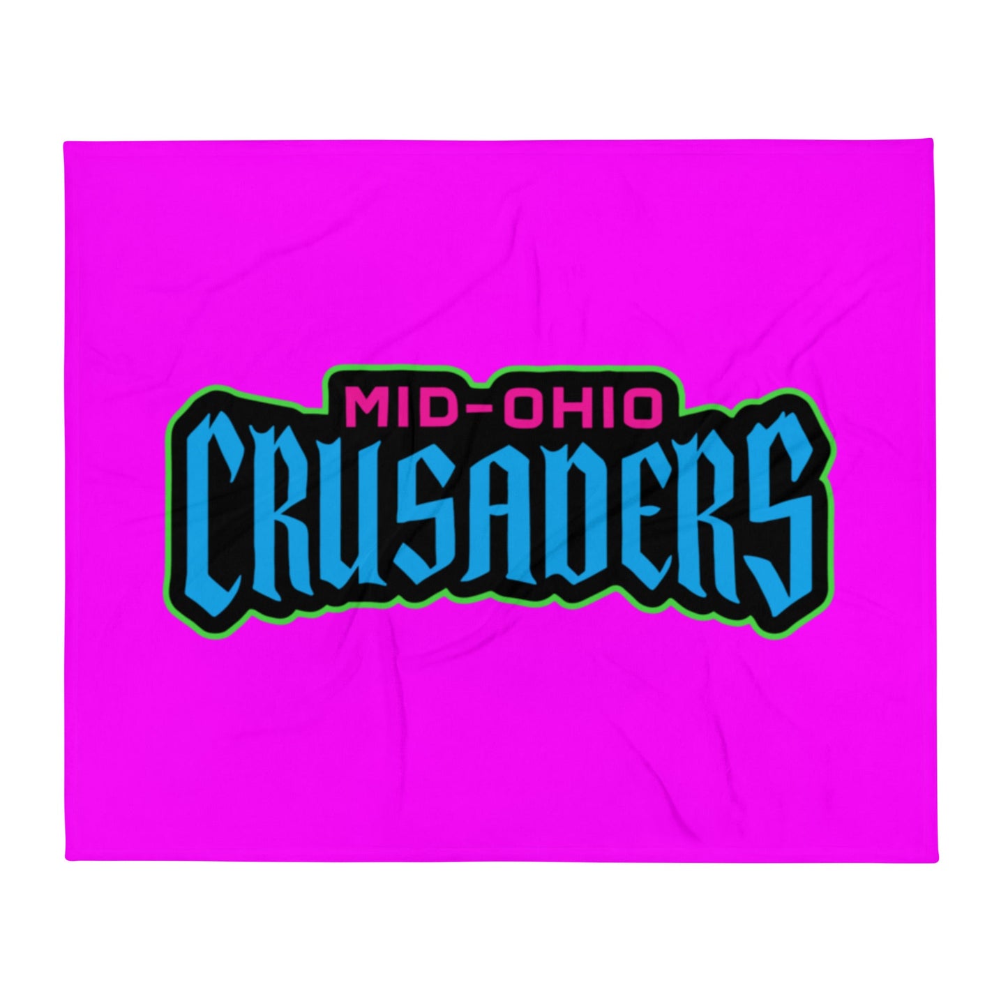 Throw Blanket | Mid Ohio Crusaders | Script Logo